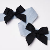 Schumacher Claudia Tape Black On Sky Trim