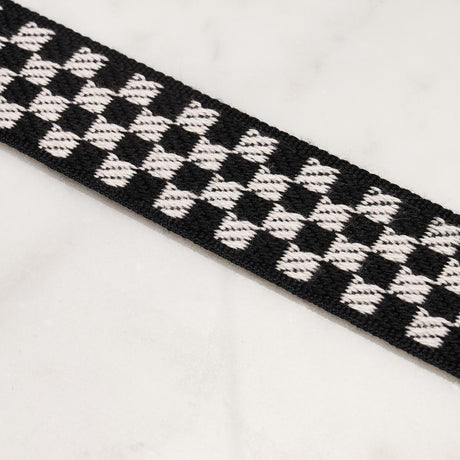Schumacher Black & Ivory Zee Tape Narrow