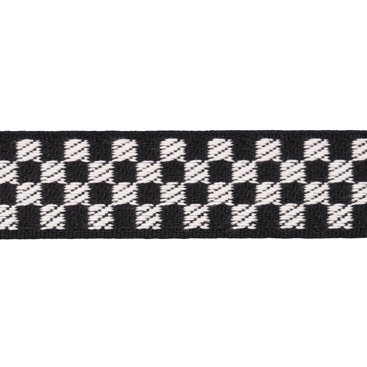 Schumacher Black & Ivory Zee Tape Narrow