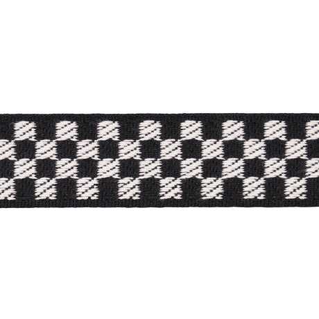 Schumacher Black & Ivory Zee Tape Narrow