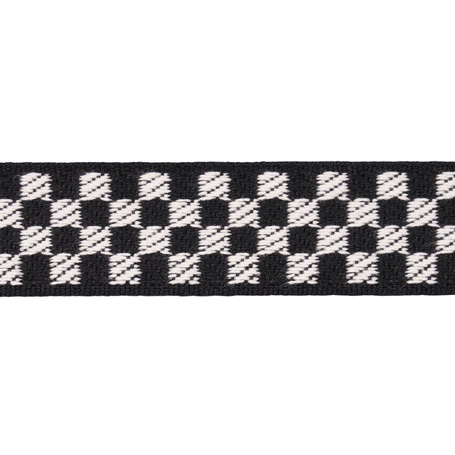 Schumacher Black & Ivory Zee Tape Narrow