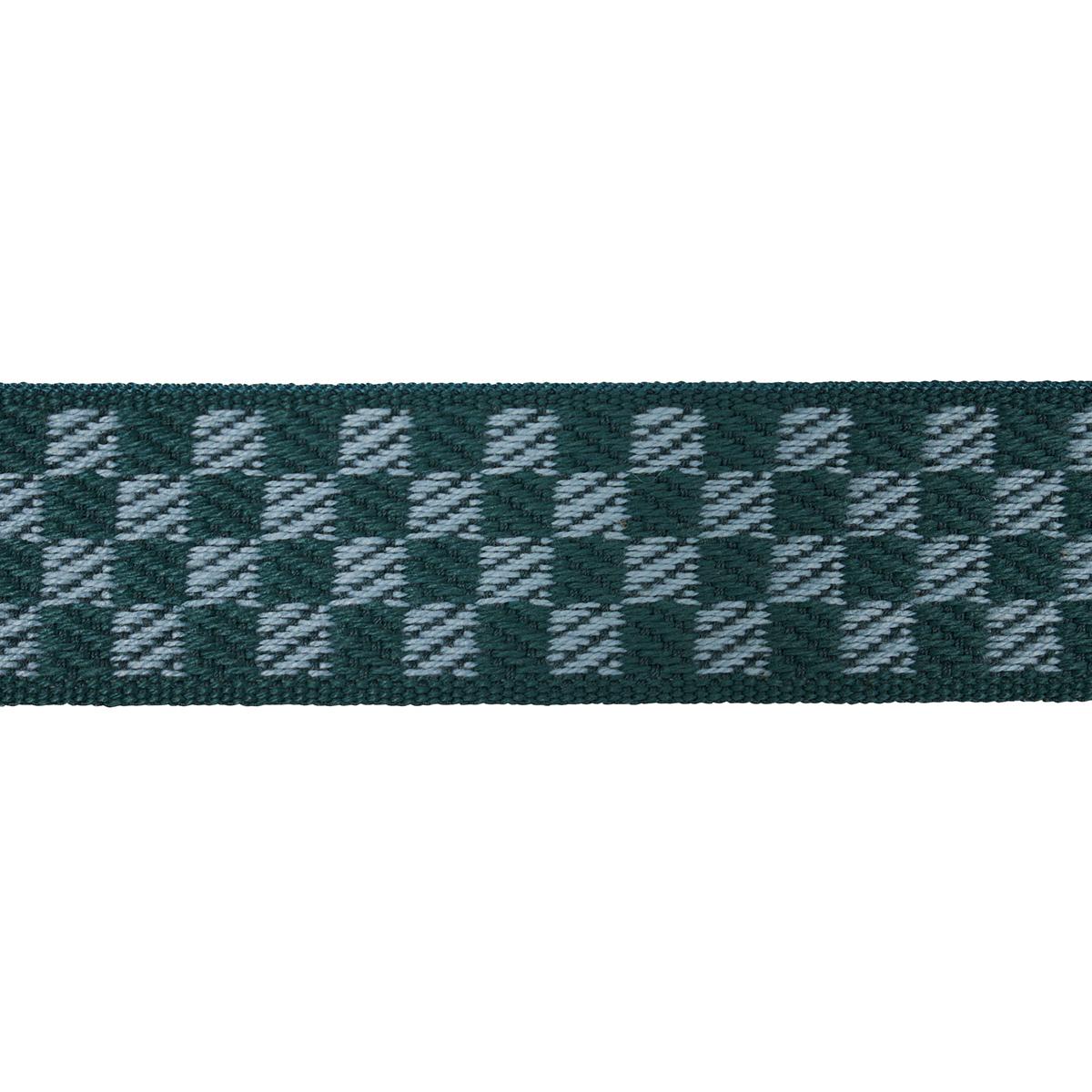 Schumacher Teal Zee Tape Narrow