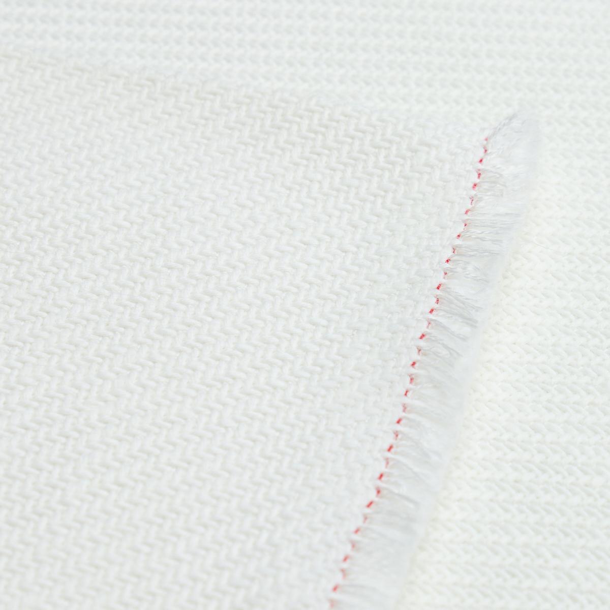 Schumacher Outdoor Heavyweight Twill White Fabric