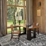 Schumacher Charcoal 9' x 12' Malta French Knot Rug