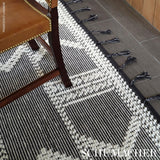 Schumacher Charcoal 9' x 12' Malta French Knot Rug
