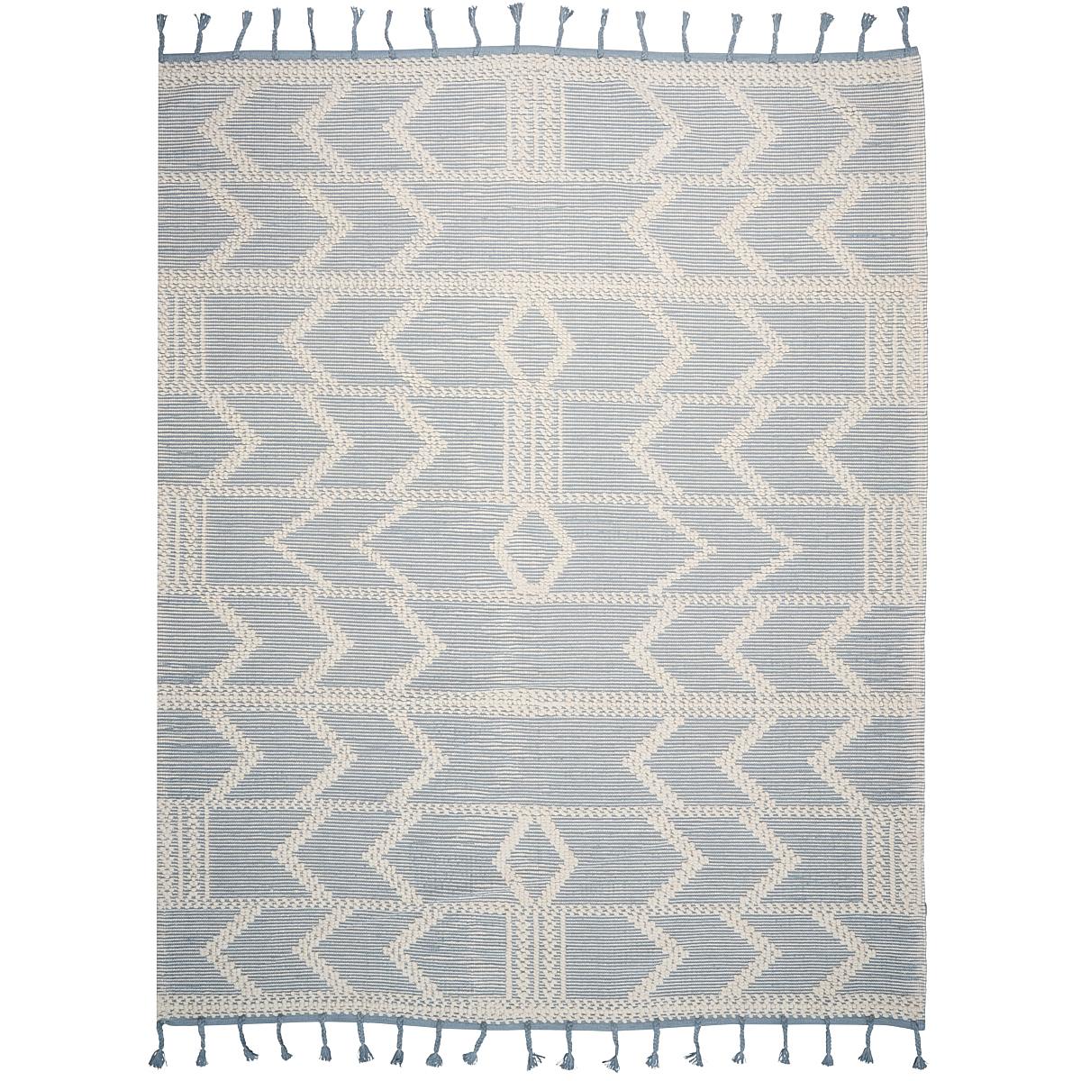 Schumacher Sky 5' x 7' Malta French Knot Rug