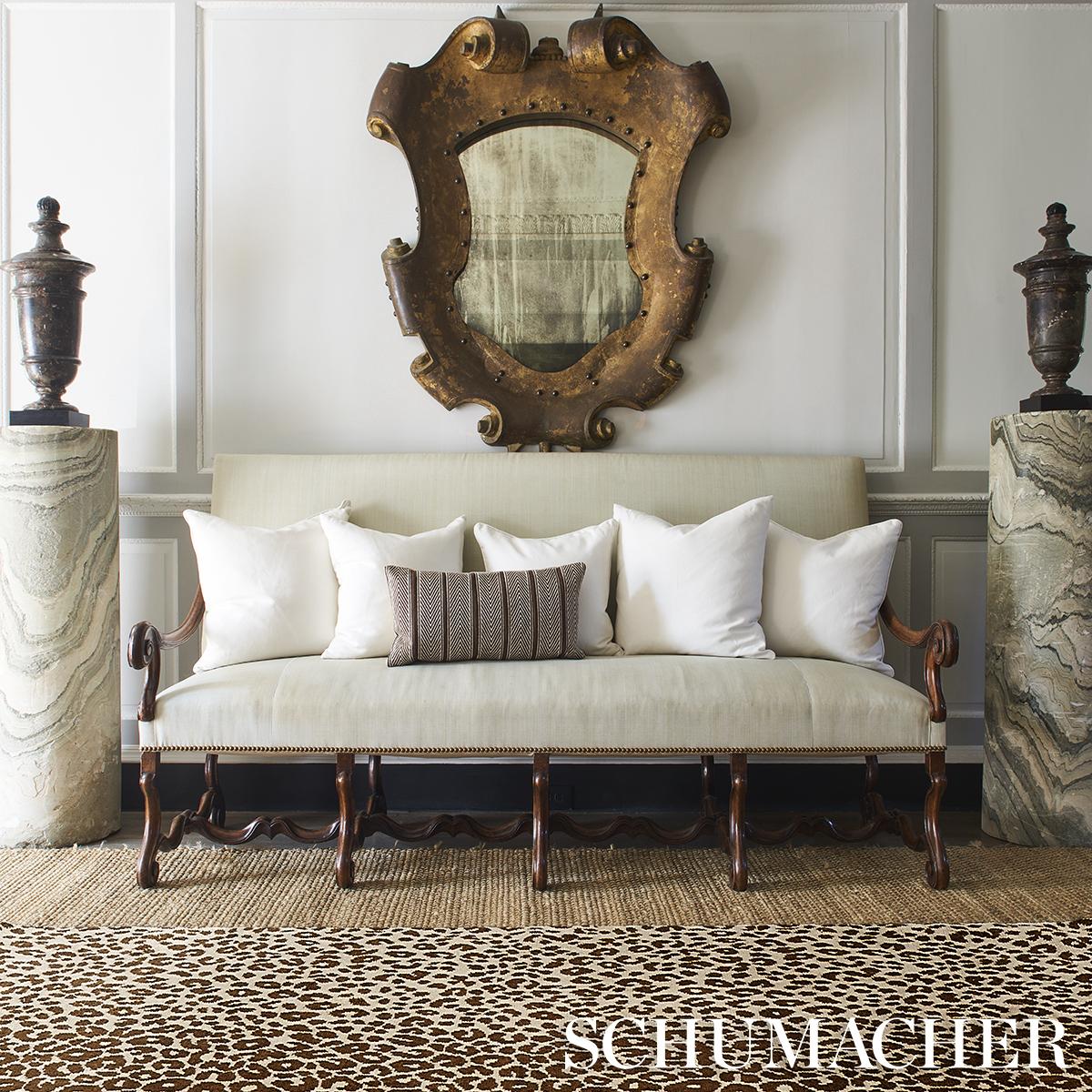 Schumacher Iconic Leopard Hand-Knotted Graphite 8' x 10' Rug