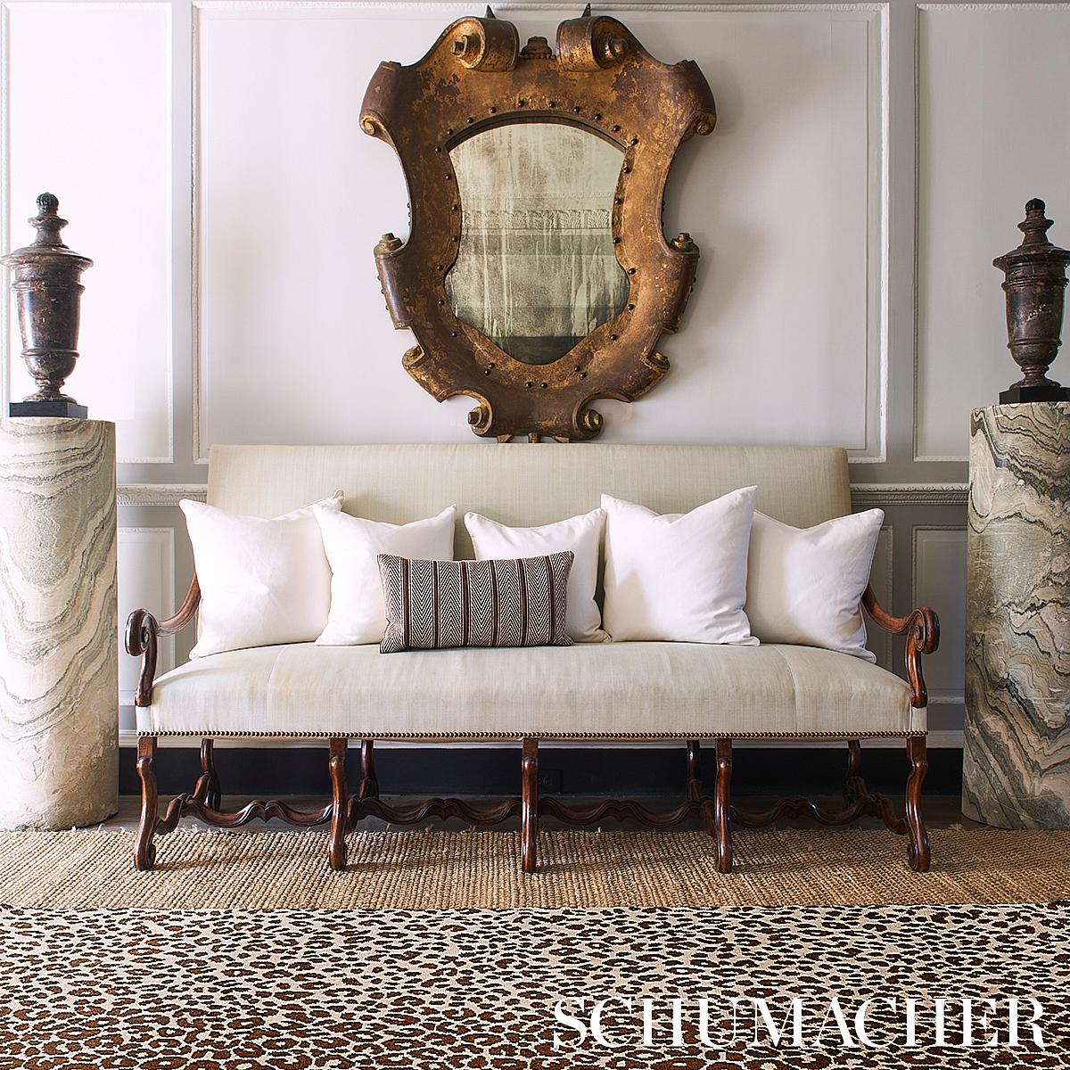 Schumacher Brown 8' x 10' Iconic Leopard Hand-Knotted Rug