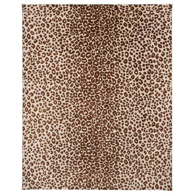 Schumacher Brown 9' x 12' Iconic Leopard Hand-Knotted Rug