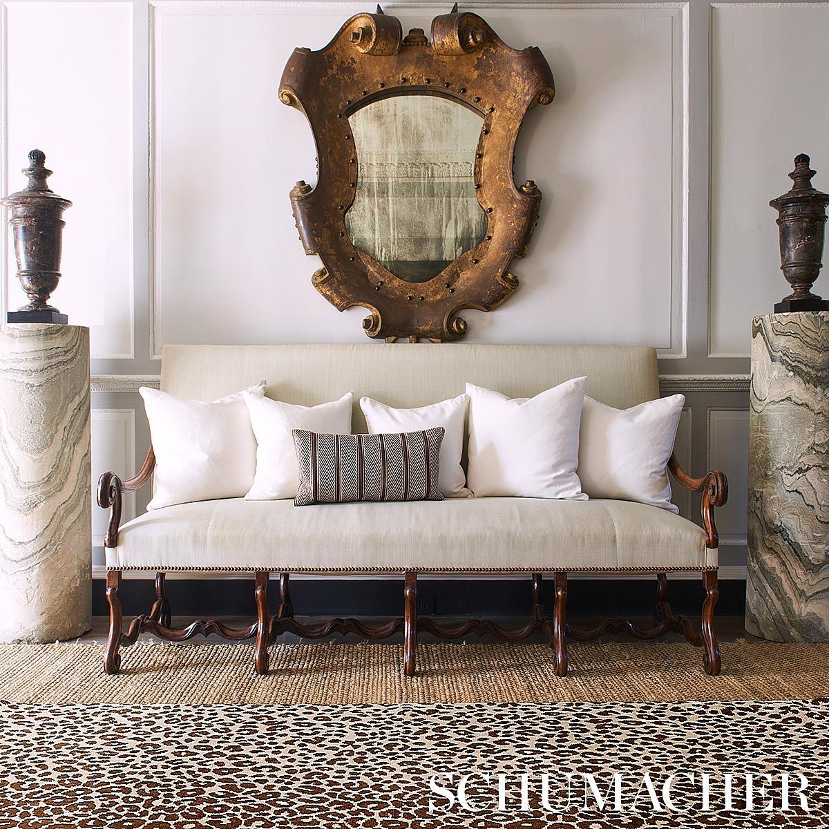 Schumacher Brown 9' x 12' Iconic Leopard Hand-Knotted Rug