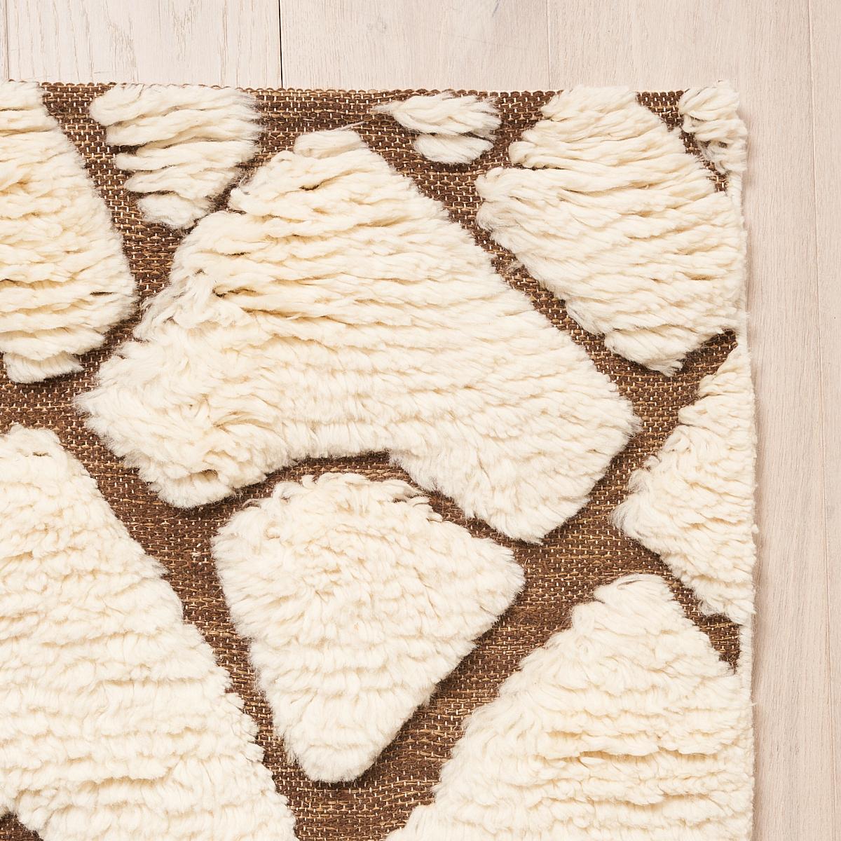 Schumacher Ivory & Brown 14' x 10' Zimba Rug
