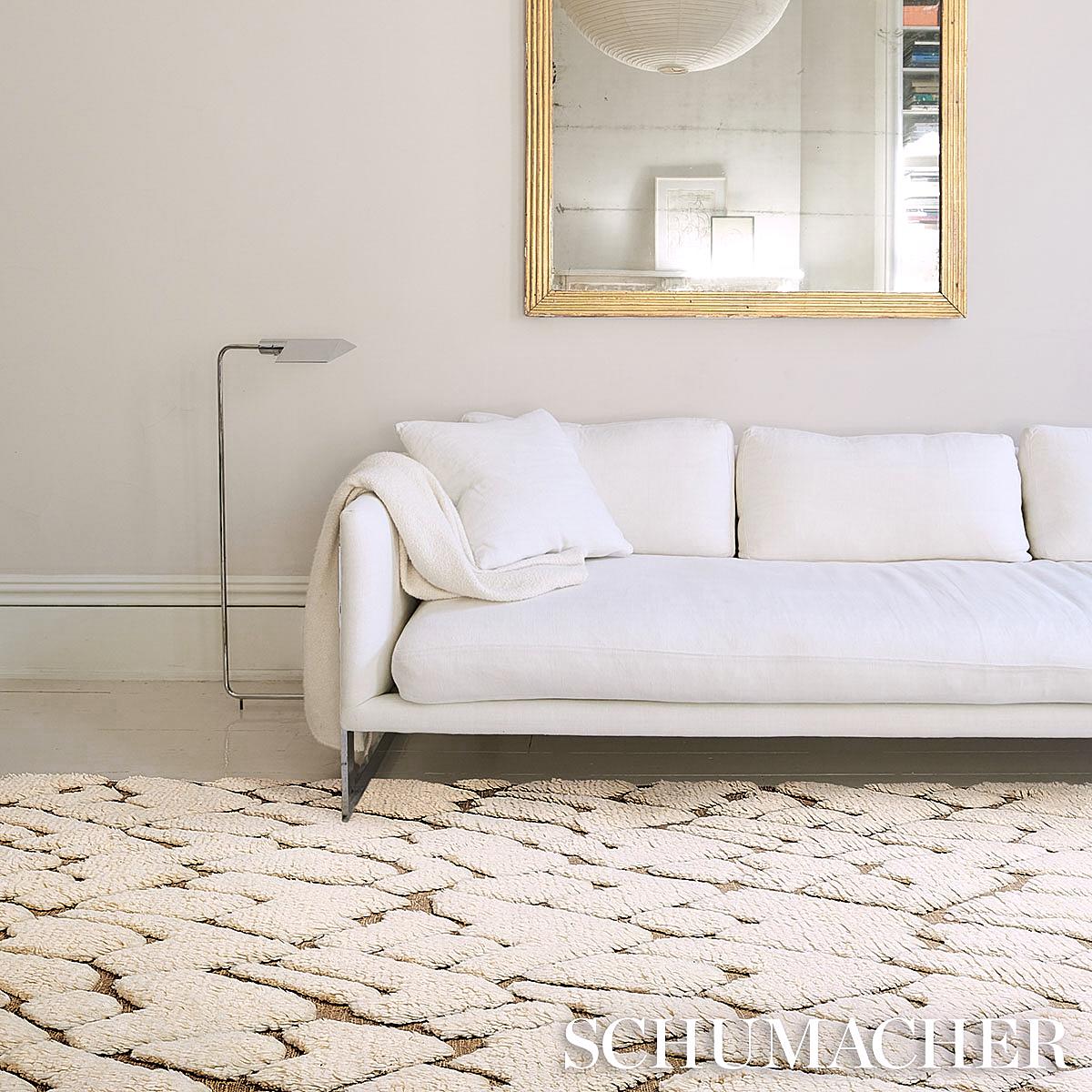 Schumacher Ivory & Sand 10' x 8' Zimba Rug