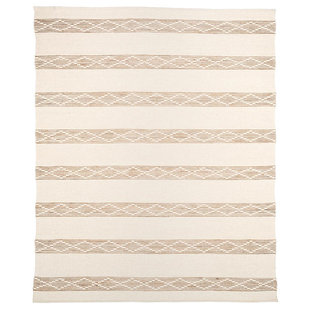 Schumacher Natural 8' x 10' Sequoia Stripe Jute Rug