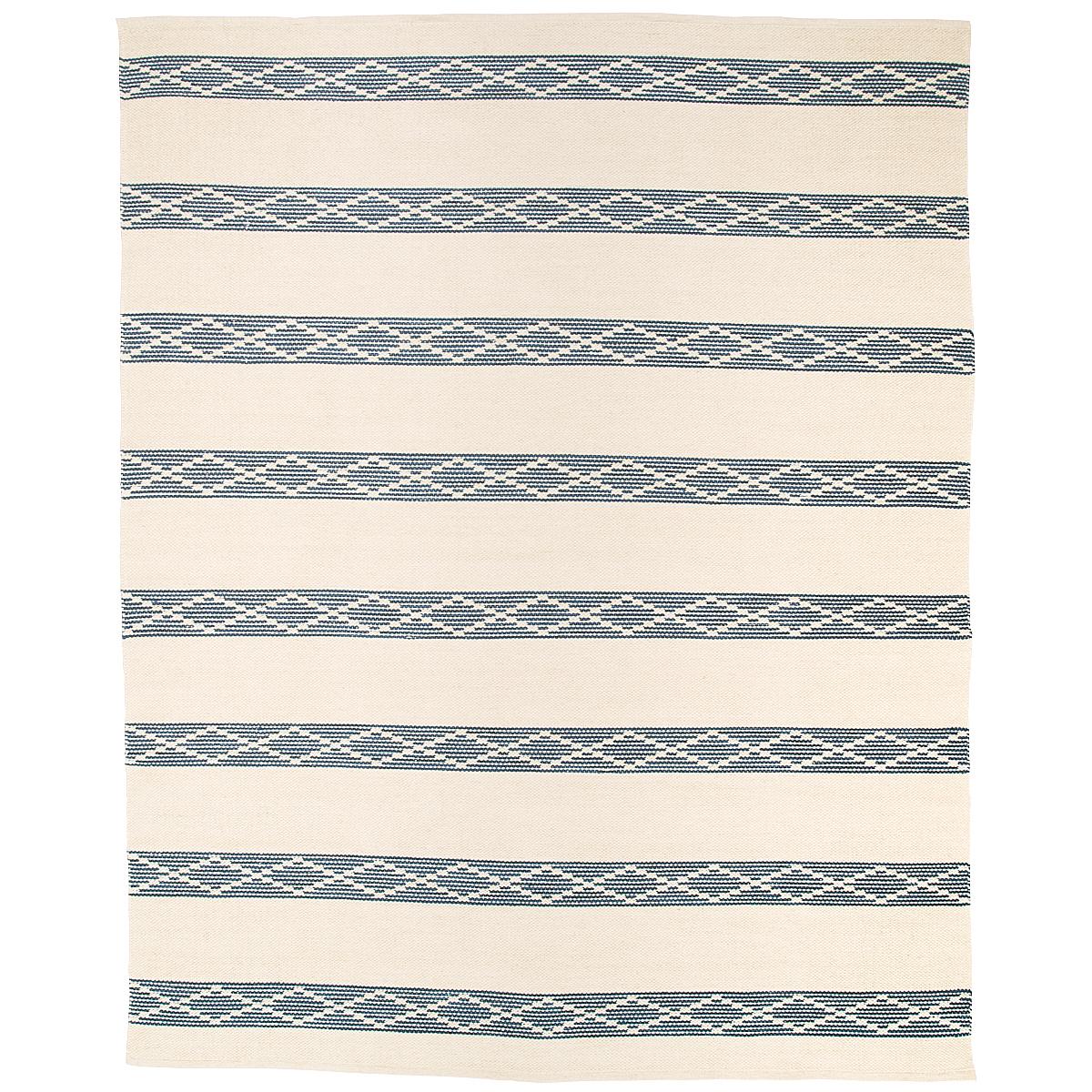 Schumacher Blue 6' x 9' Sequoia Stripe Rug
