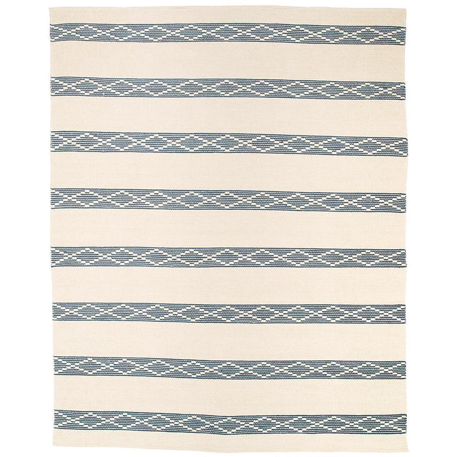 Schumacher Blue 6' x 9' Sequoia Stripe Rug