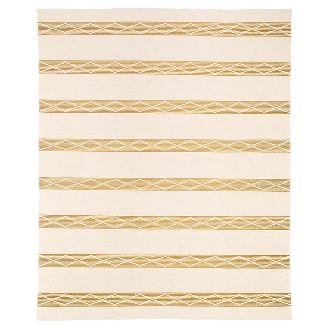 Schumacher Ochre 6' x 9' Sequoia Stripe Rug