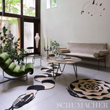Schumacher Natural/Black 3.42' x 14.17' Serpiente Rug