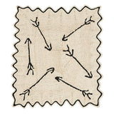 Schumacher Natural/Black 2.58' x 2.83' Flechas Rug