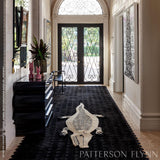 Schumacher Natural/Black 3.42' x 9.42' Caiman Rug