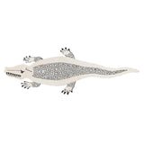 Schumacher Natural/Black 3.42' x 9.42' Caiman Rug