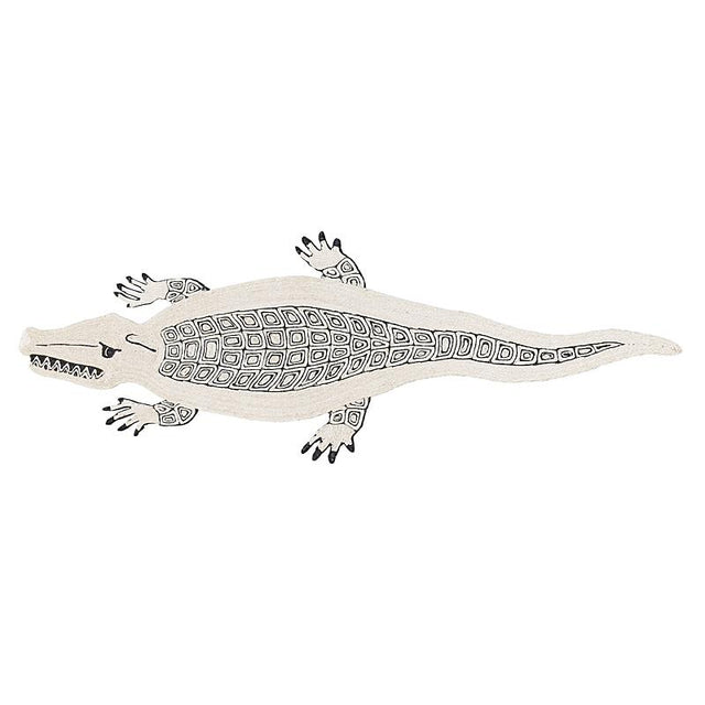 Schumacher Natural/Black 3.42' x 9.42' Caiman Rug