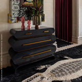 Schumacher Caiman Natural/Black 3.42' x 9.42' Rug