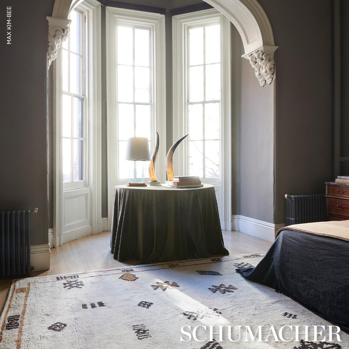 Schumacher Samsun Moroccan Wool Carbon 9' x 12' Rug