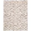 Schumacher Ivory & Brown 9' x 6' Abstract Ikat Rug