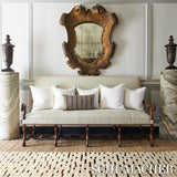 Schumacher Ivory & Brown 12' x 9' Abstract Ikat Rug