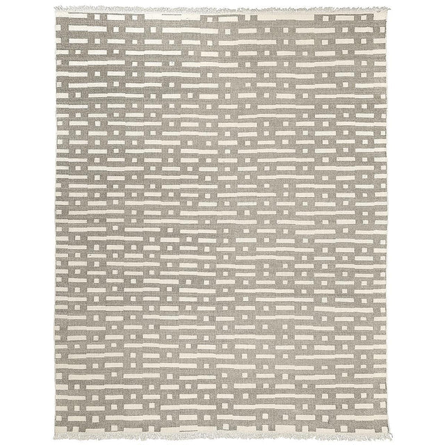 Schumacher Stone 9' x 12' Abstract Ikat Indoor/Outdoor Rug
