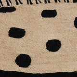 Schumacher Black & Natural 1.25' x 3' Trucha Rug Small
