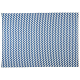 Schumacher Blue & White 51" x 67" Chevron Throw