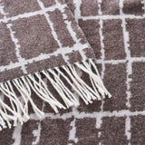 Schumacher Plaid Throw Brown 55" x 78" Pillow