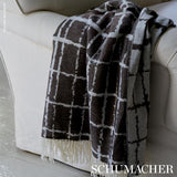 Schumacher Plaid Throw Brown 55" x 78" Pillow