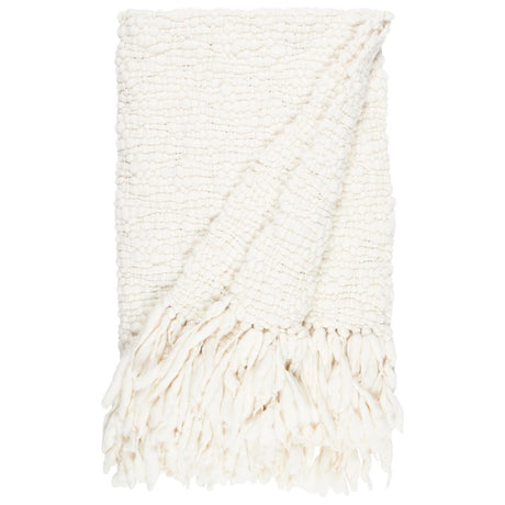 Schumacher Off White 43" x 63" Cloud Wool Throw