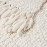 Schumacher Off White 43" x 63" Cloud Wool Throw