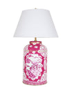 Dana Gibson Canton Pink Tea Caddy Lamp