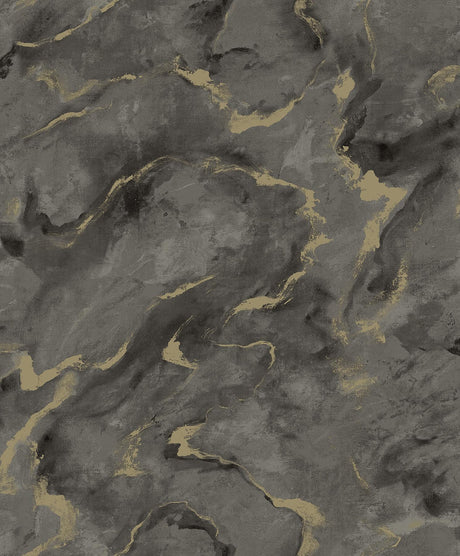 A-Street Prints Silenus Charcoal Marbled Wallpaper