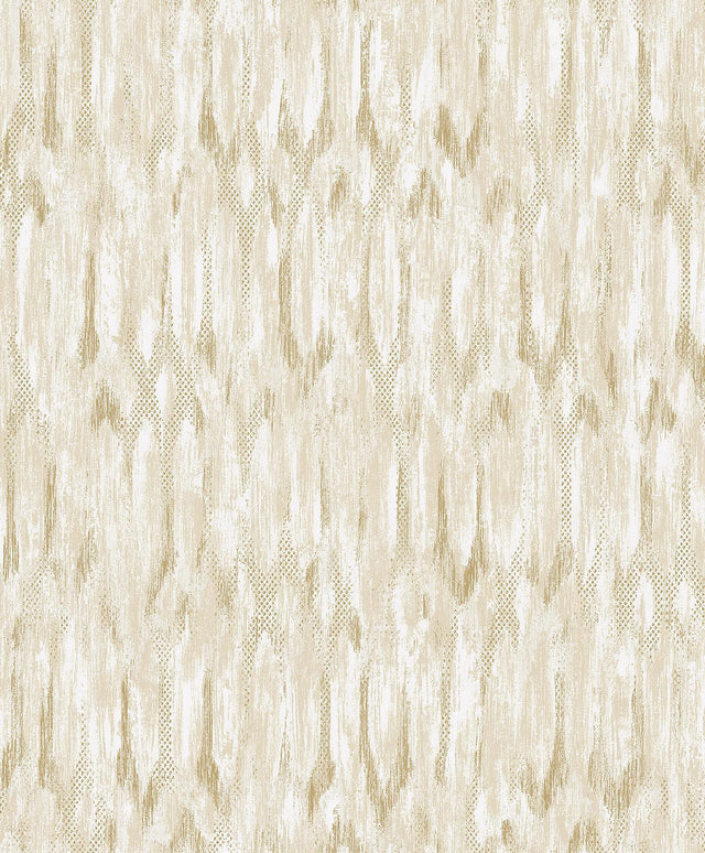 A-Street Prints Kintana Gold Abstract Trellis Wallpaper
