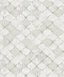 A-Street Prints Pilak Silver Ogee Tile Wallpaper