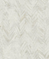 A-Street Prints Amesemi Off-White Distressed Herringbone Wallpaper