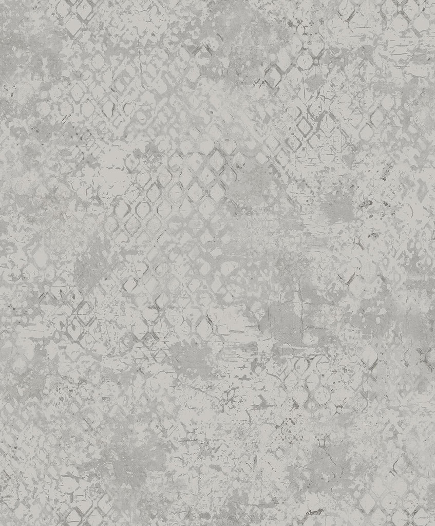 A-Street Prints Zilarra Light Grey Abstract Snakeskin Wallpaper