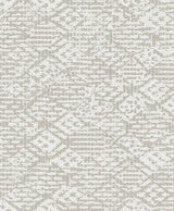 A-Street Prints Helene Silver Glitter Geometric Wallpaper