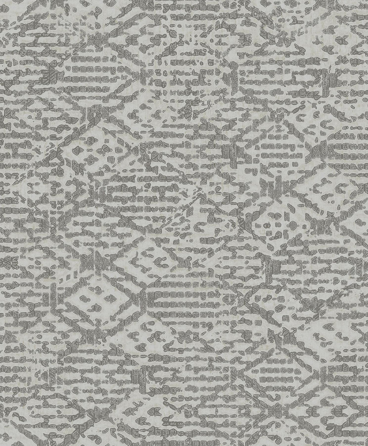 A-Street Prints Helene Glitter Geometric Pewter Wallpaper