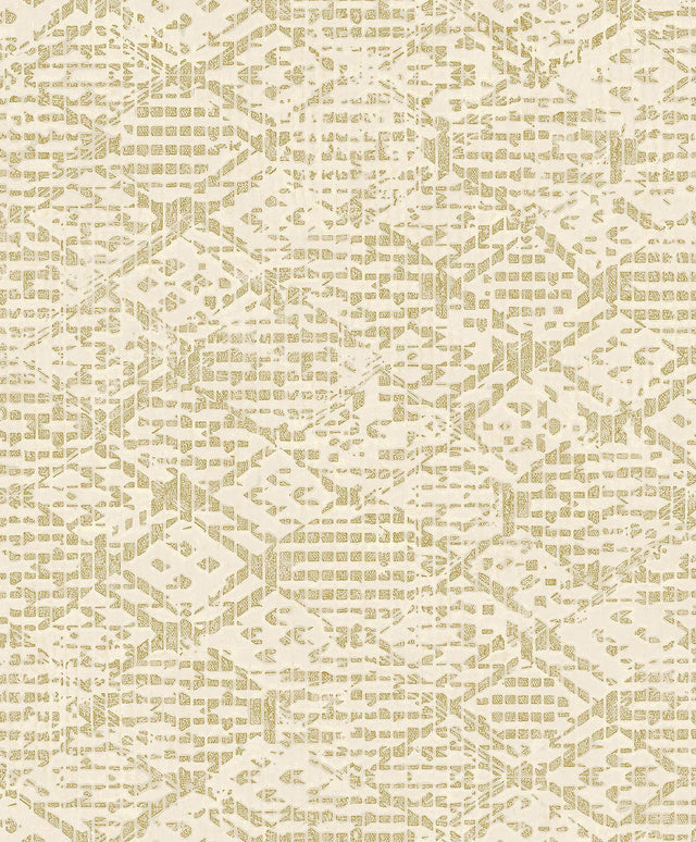 A-Street Prints Helene Gold Glitter Geometric Wallpaper