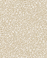 A-Street Prints Soma Gold Metallic Crackling Wallpaper