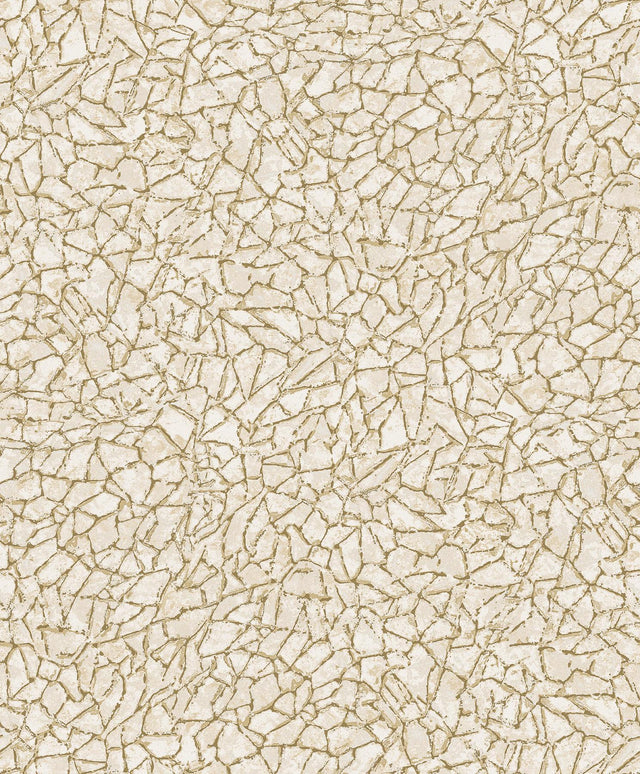 A-Street Prints Soma Gold Metallic Crackling Wallpaper