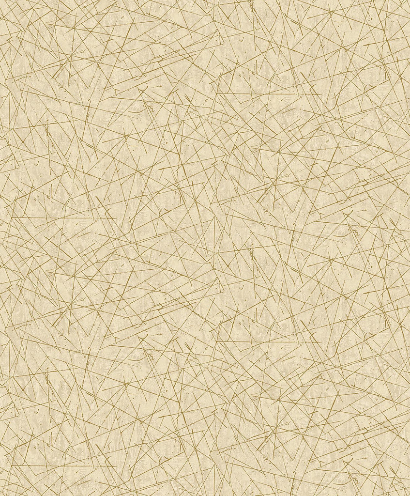 A-Street Prints Bulan Gold Abstract Lines Wallpaper