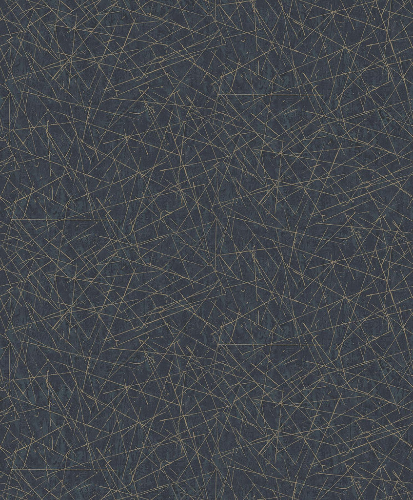 A-Street Prints Bulan Dark Blue Abstract Lines Wallpaper