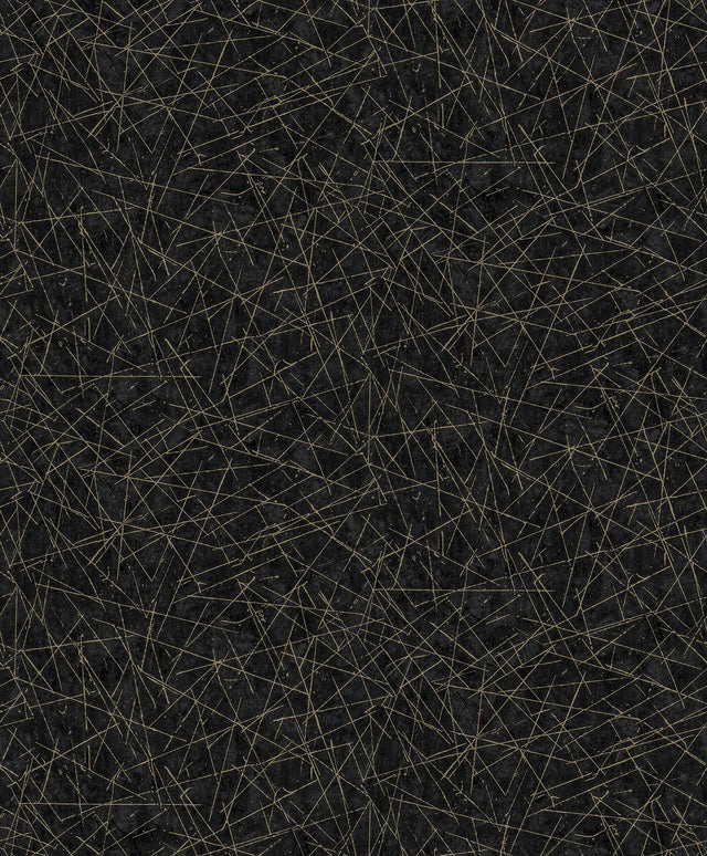 A-Street Prints Bulan Black Abstract Lines Wallpaper